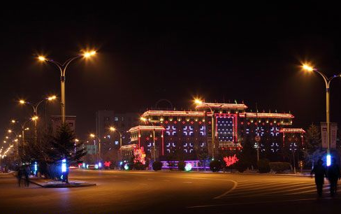 园区夜景